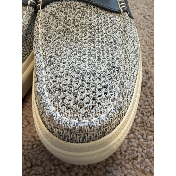 Cole Haan Gray Knit Slip-On Loafers with Navy Trim main image 11